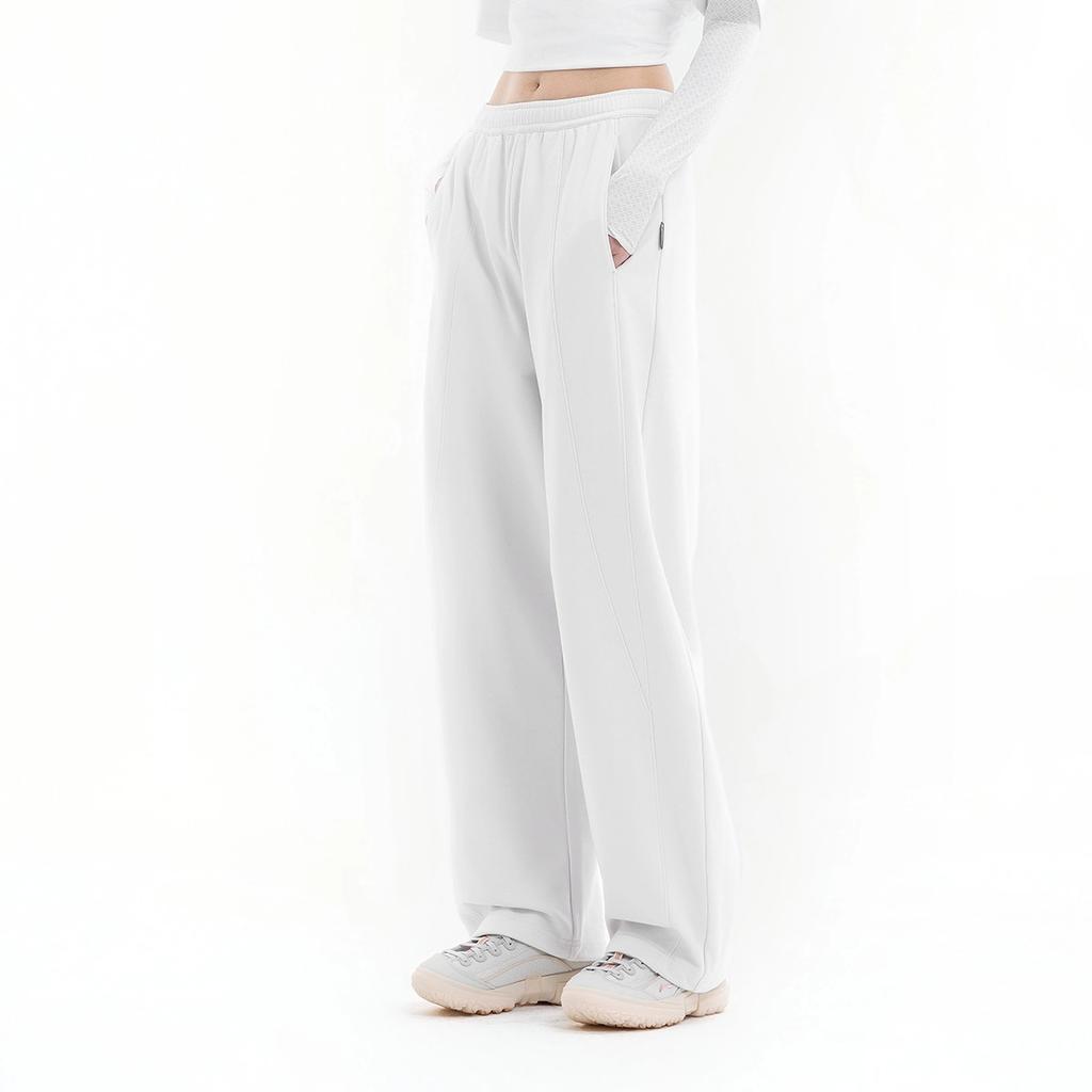 Li Ning Outdoor CF Water-Resistant Straight Loose Blade Pants Women Pants Crystal-Lime AKLW096-4
