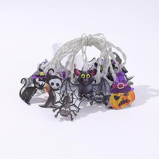 Halloween Pumpkin Ghost LED String Lights for Holiday Decor