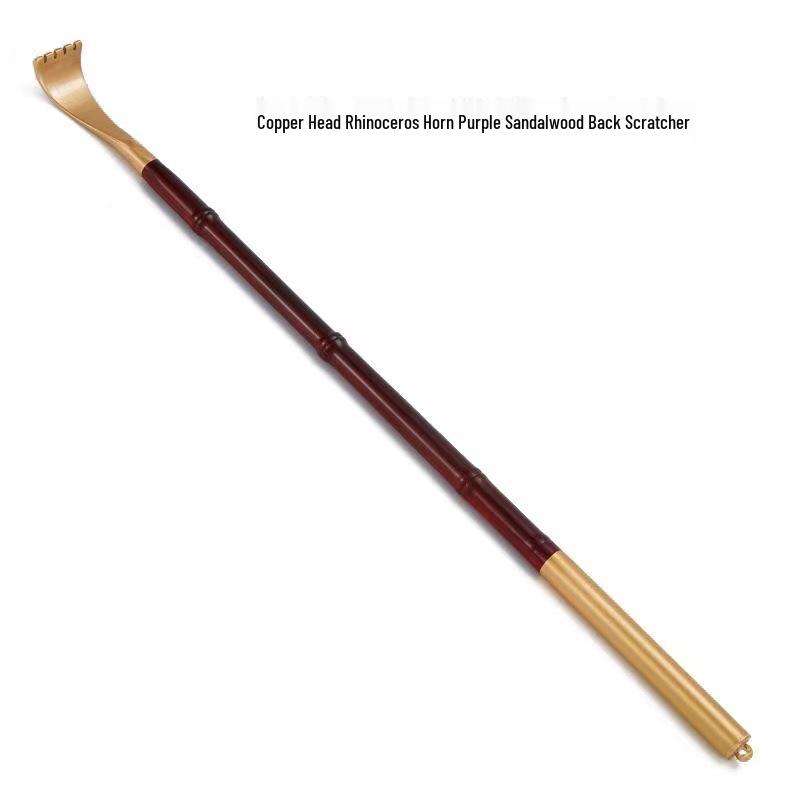 

Сандаловое дерево Медная чесалка для спины - Деревянный инструмент для облегчения зуда головы