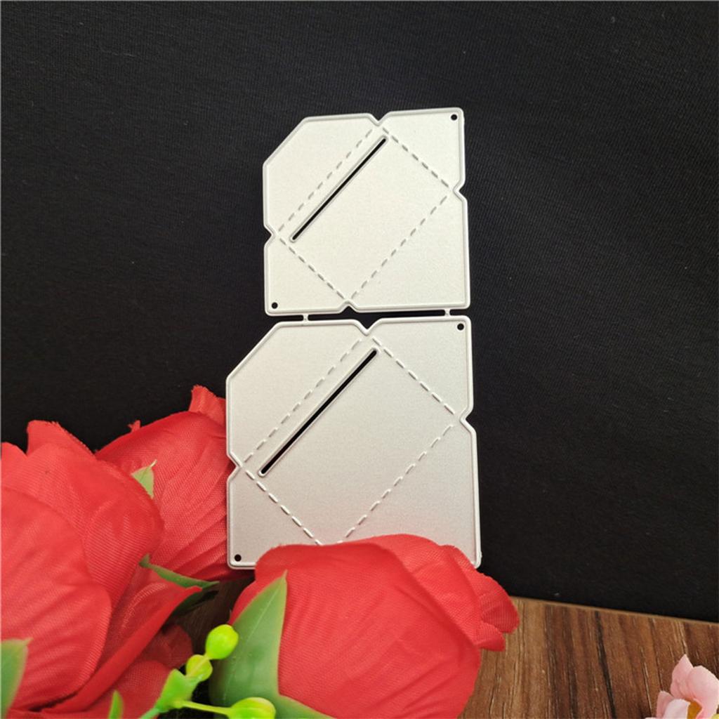 Envelope Metal Cutting Dies Handmade Stencil Mold Embossing Pattern for Children Adults DIY Crafts Projects