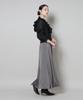 Nano Universe Satin Flare Maxi Skirt Be Paired with Other Small 023 Charcoal (Can Items) Women's 669-5230306
