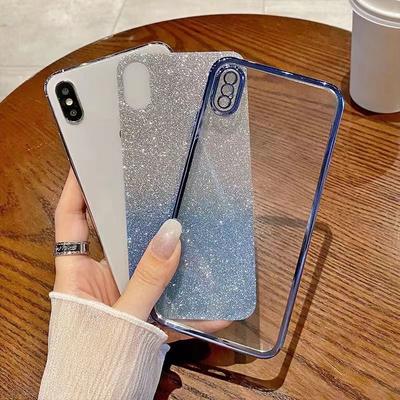For OPPO VIVO Xiaomi iPhone Samsung Oneplus Realme Infinix Tecno Huawei Honror Phone Case Silicone Soft Lens Protector Clear Back Cover