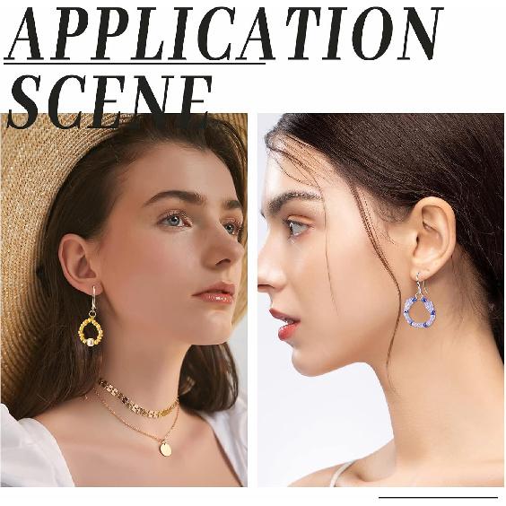 PH PandaHall 20pcs 18K Gold Plated Earring Hooks, French Ear Wire Golden Platinum Fishhook Hoop Earrings Brass Earring Findings Component for DIY