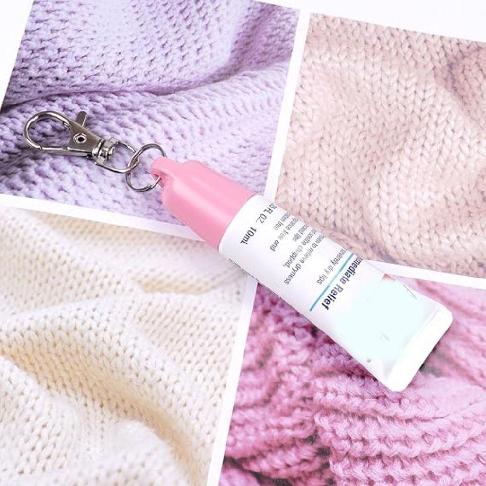Lightweight Lip Balm Holder Universal Lip Balm Caps Portable Keychain Holder for Aquaphor Lip Care