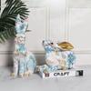 Easter Rabbit Garden Statue for Thanksgiving Day Micro Landscape Decoration Gift