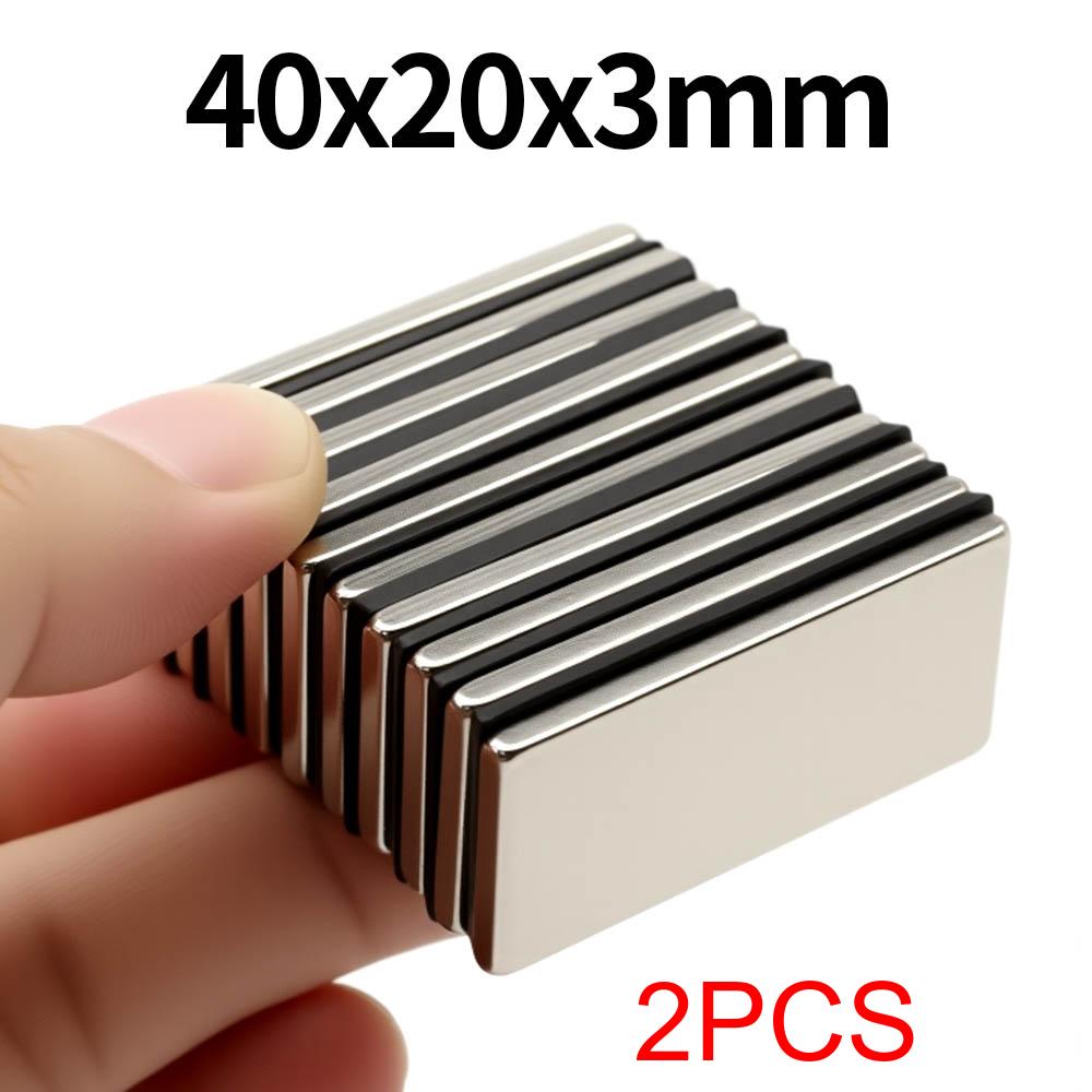 

40x20x3mm Super Strong Neodymium Magnet N35 NdfeB Permanent Magnetic imanes Block Powerful Magnets Refrigerator Magnet