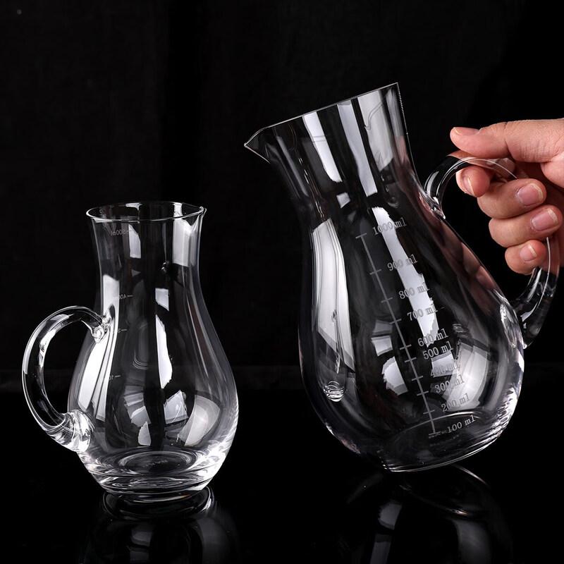 UOSO Crystal Glass Wine Decanter with Scale