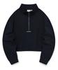 COVERNAT WOMAN Half Zip String Sweatshirt Navy