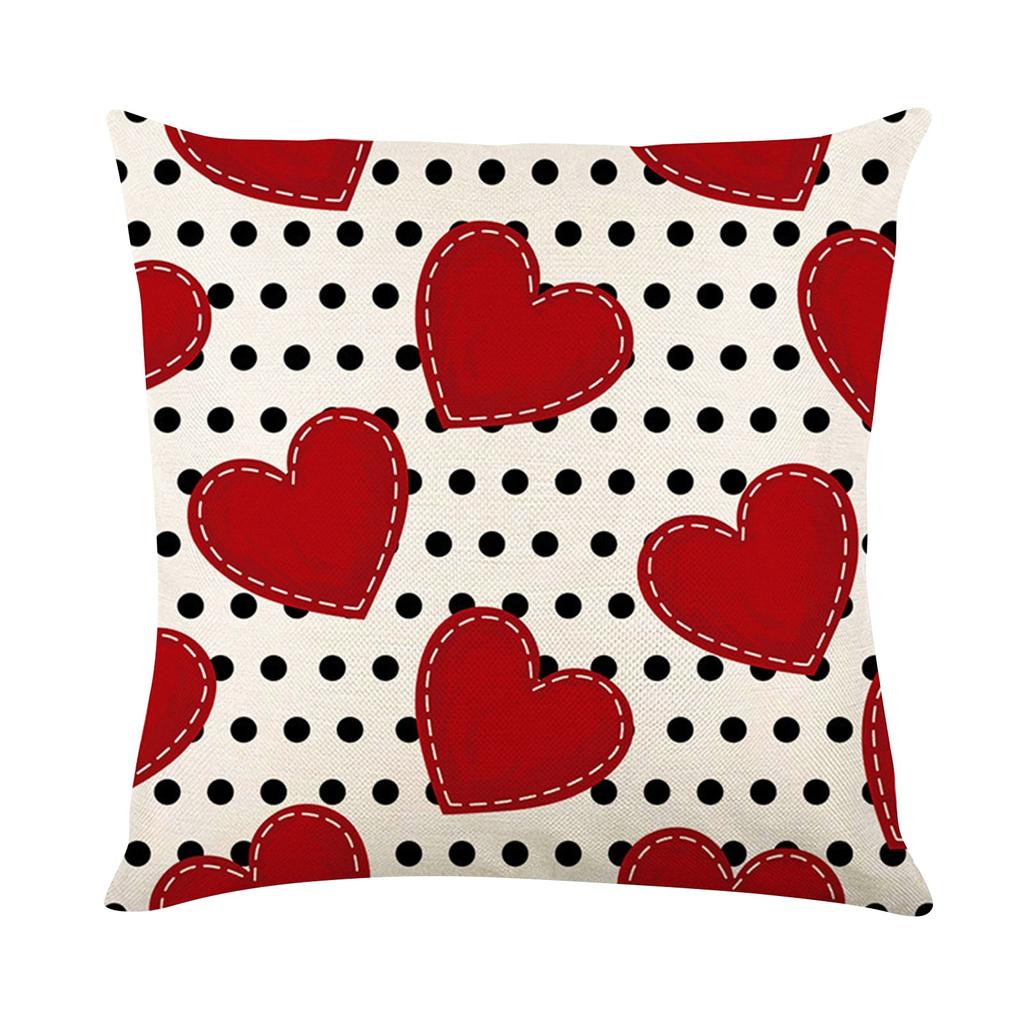 Valentine's Day Couple Pillow Cover Love Key Decoration Pillow Cushion Cover Home Sofa Living Room Pillow Cover