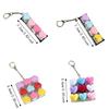 Portable Heart Keyboard Clicker Keychain Love Heart Fidget Bag Pendant  Student Bag Ornament