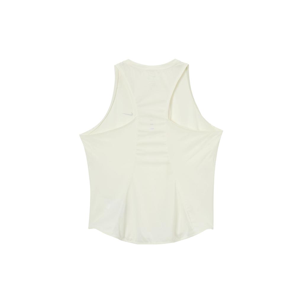 Nike Dri-Fit Swoosh Okrągły Dekolt Slim Fit Wygodna Jednolity Kolor Kamizelka Damska topy Off-White HQ0621133