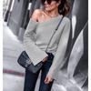 Elegant Women Fashion One Off Shoulder Blouse Shirts Top Long Sleeve Pullover Tops For Effortless Style
