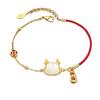 Lucky Nafu Ping An Buckle Red Rope Bracelet Women's Light Luxury Exquisite Jewelry New Chinese Style Jewelry
