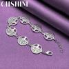 CHSHINE 925 Sterling Silver Tree of Life Round Chain Bracelet For Women Fashion Charm Wedding Party Jewelry