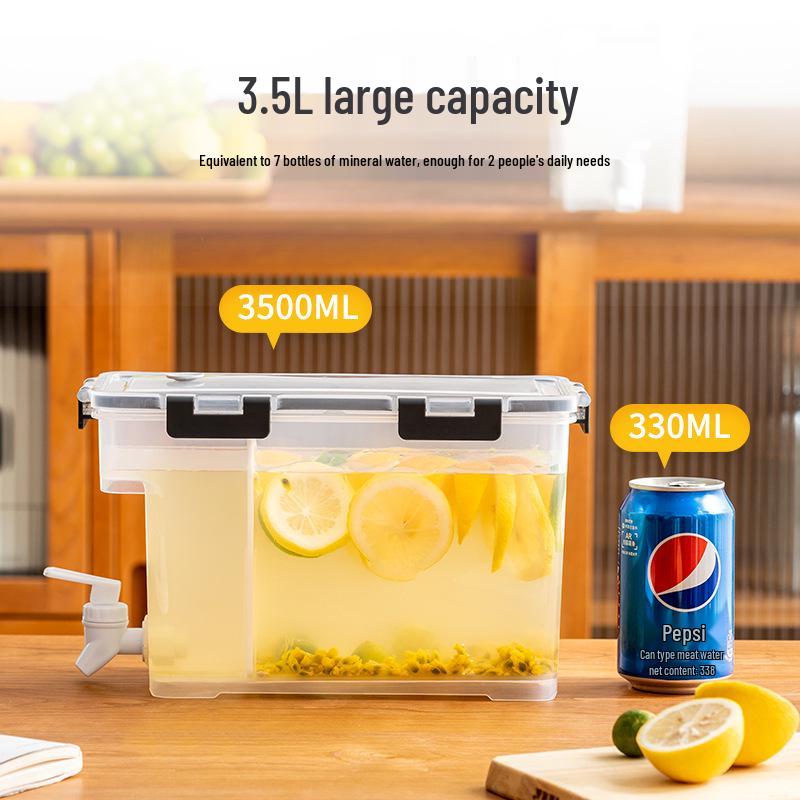 3.5L Cold Water Kettle with Faucet for Tea, Juice, and Cold Brew