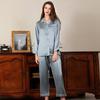 High-End Simple Casual Pajamas Women'S Spring And Summer Long-Sleeved Loungewear Two-Piece Set