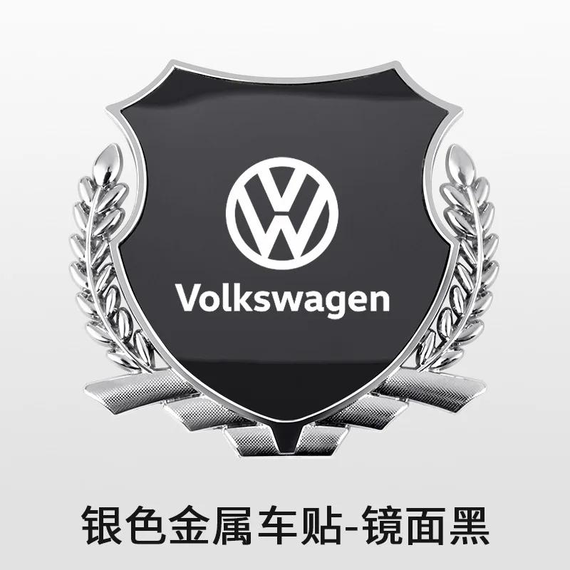 FD-10Valve Stems Caps 3D Alloy Car Fender Emblem Laser Logo Window Badge For Volkswagen Golf Bora Jetta Beetle Scirocco POLO Sharan S