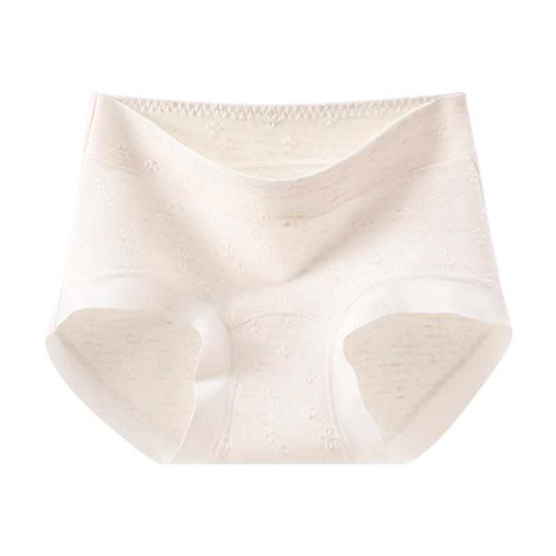 Lady Spring Jacquard Cotton 10A Antibacterial Extension Crotch No Trace Breathable Briefs