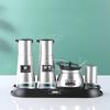 Zhongjiang Xunchuang Stainless Steel Glass Tabletop Seasoning Set