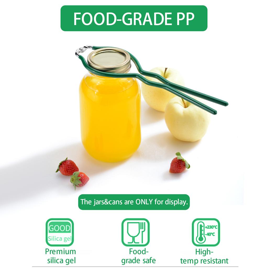 7-teiliges professionelles Einmach-Set, Einmach-Trichter, Glasheber, Glasschlüssel, Küchenzange, Blasen-Popper-Deckel