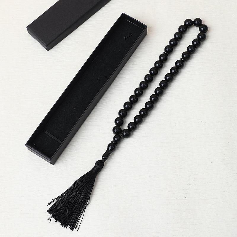 High-End 12mm Xi Yin Style Muslim Rosary Bracelet with 33 Beads and Gift Box