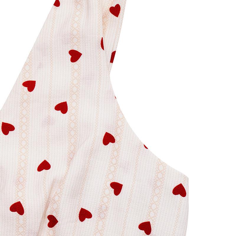 2026 Trendy Summer Heart V-Neck Backless Strap Dress for Women