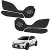 Black Leather Door Trim Guards for the Corsa Kick Designed To Protect from Made In Front Driver and Passenger Left and Set of Black Console Compatible