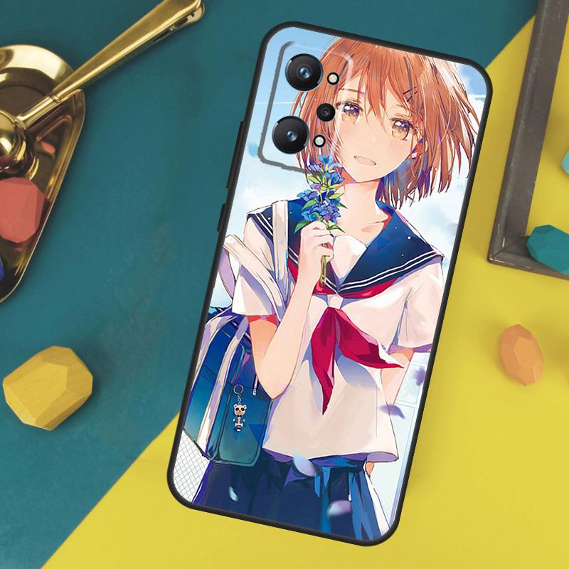 Anime girl cartoon japan cute Case For Realme 14 12 10 11 13 Pro Plus GT 6 6T 5 GT7 Pro C61 C55 C51 C21Y C25S C67 C75 C53