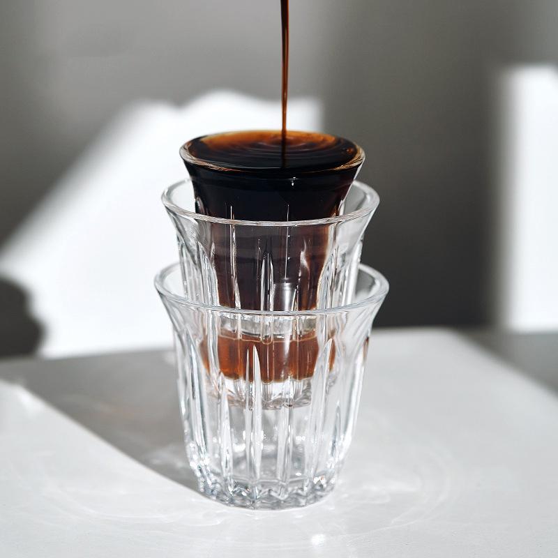 90-200 ml ceașcă de cafea din sticlă transparentă pahare de băut pentru espresso, cappuccino, suc, cocktailuri, bucătărie, veselă de barista