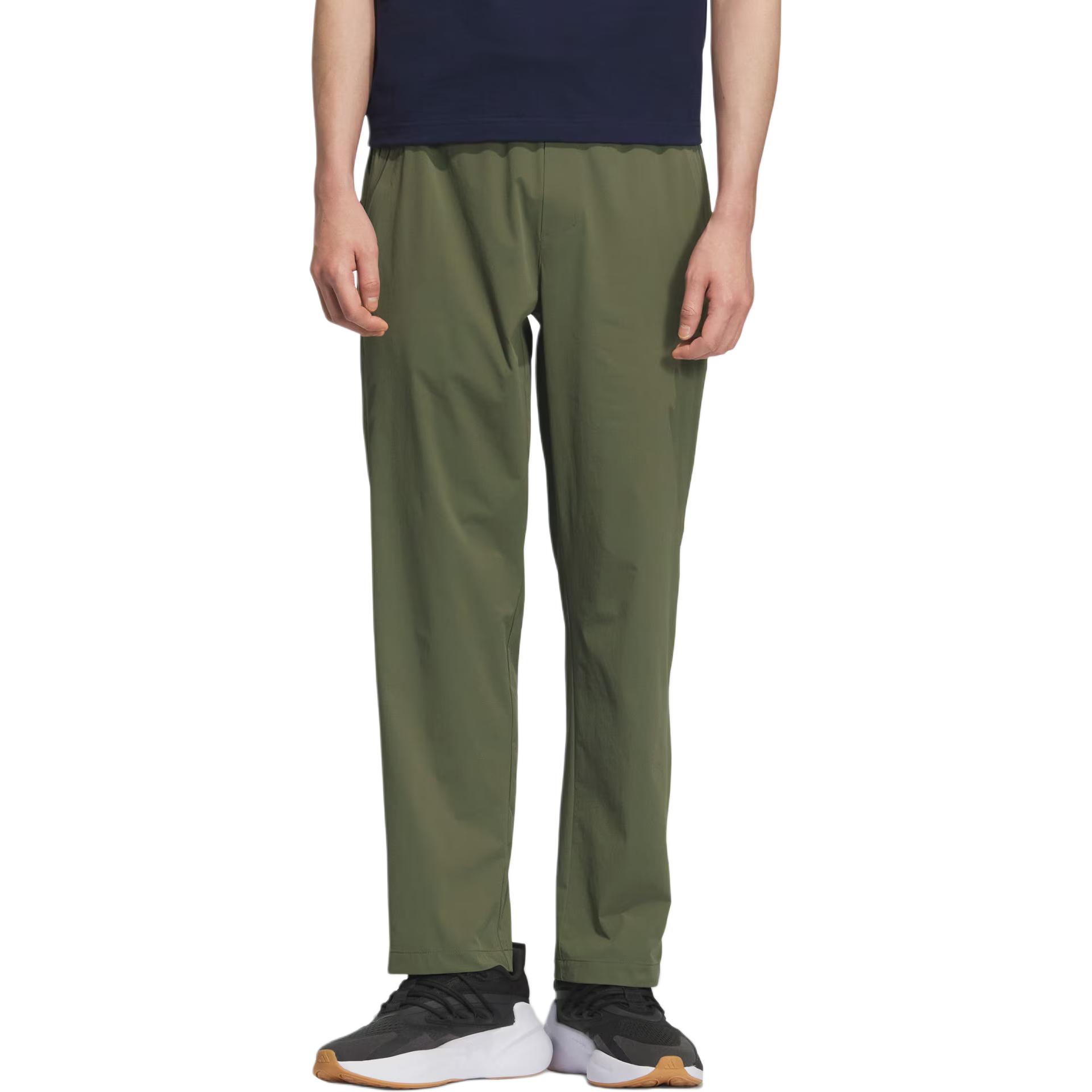 Adidas Casual Pants Men s Strata Olive Green/Black Moderate Straight Fit Pants KE6004- M