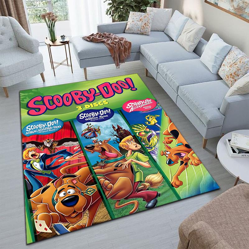 Halloween Cartoon Comedy Adventure Movie Scooby-Doo Carpet Is Suitable for Living Room and Bedroom Doormats Office Balcony Decorative Carpet V8