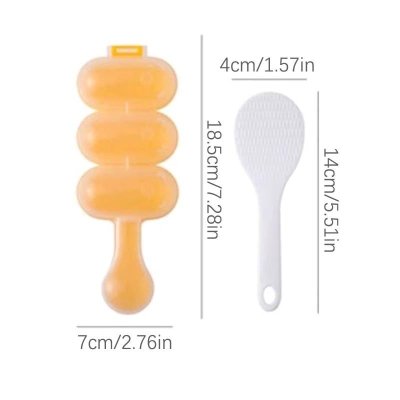 Agitați bile de orez Artefact Material de calitate alimentară Mucegai convenabil pentru desene animate pentru copii