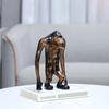 Europäische Abstrakte Harz-Langarm-Gorilla-Tier-Skulptur Ornament für Wohnzimmer Schlafzimmer Lustiges Tier Gorilla Handwerk Heimdekoration
