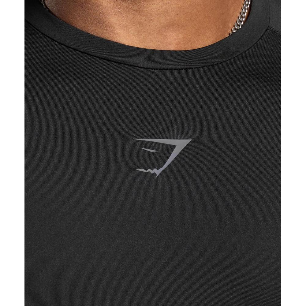 Gymshark Tričko ElementT Baselayer černé A2b4c Bb2j