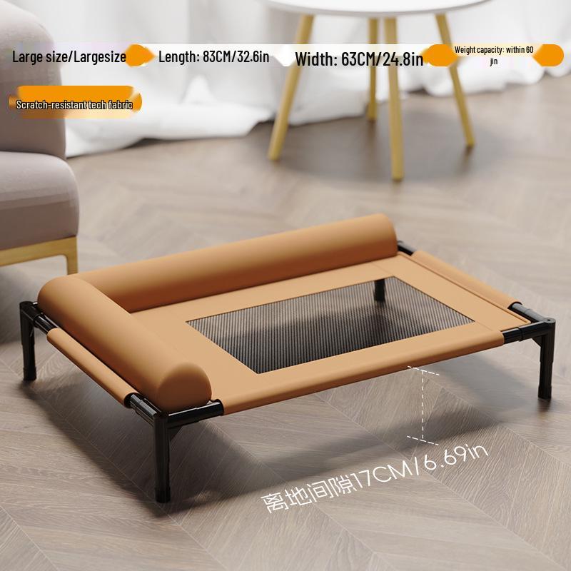 All-Season Washable Off-Ground Dog Bed for Small/Medium Pets - Moisture-Proof