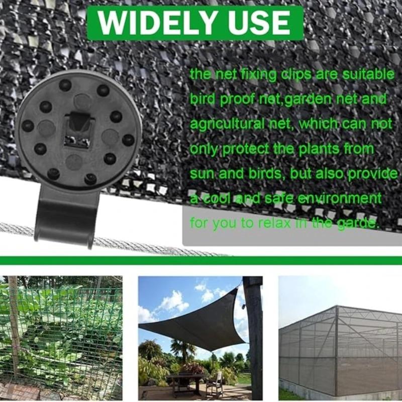 10-200 szt. Plastikowe Klipsy do Markizy Siatka Zacieniająca Outdoor Klips do Siatki Kempingowe Narzędzie Ogrodowe Klips Mocujący Siatkę Ogrodzeniową Hak do Markizy