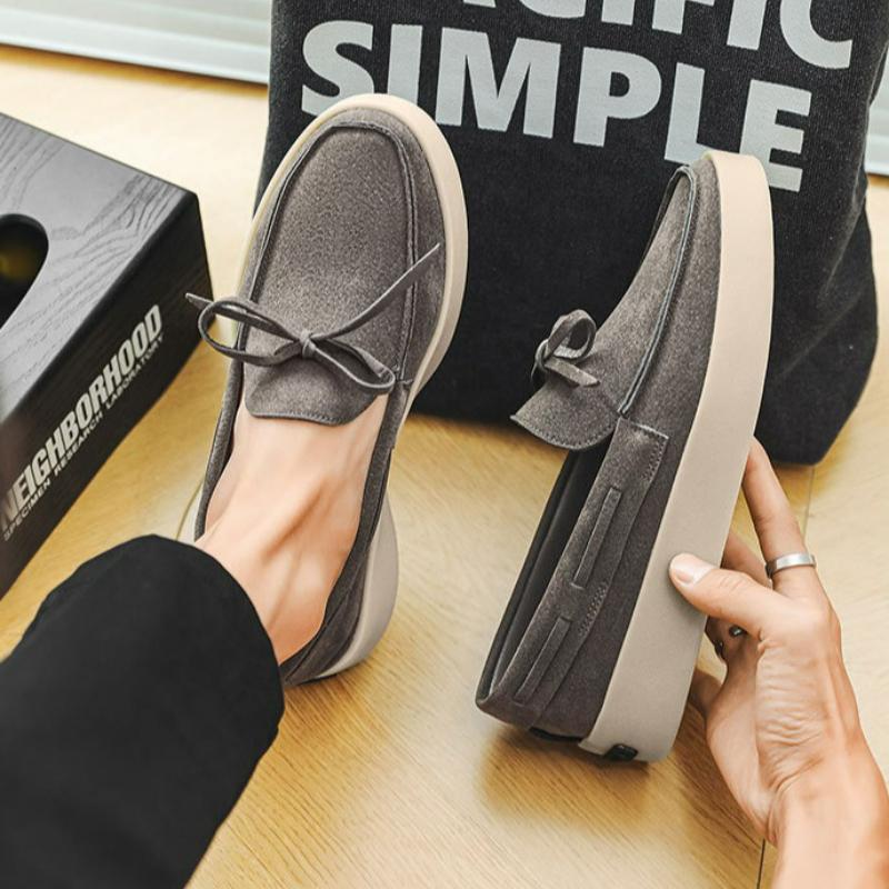 Ανδρικά Loafers Σουέτ Casual Παπούτσια Πολυτελή Διαπνέοντα Slip-on Αθλητικά Παπούτσια Αντιολισθητικά Παπούτσια για Περπάτημα Οδήγηση Επαγγελματικά Πλατφόρμες Ανδρικά Flat