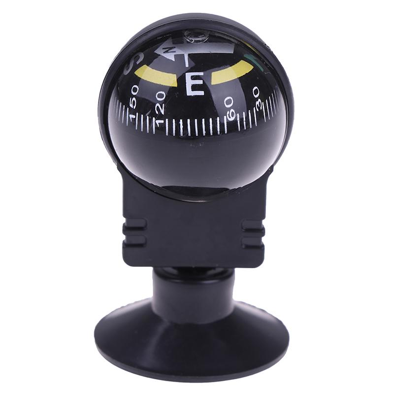 1 Pièce Boussole de Voiture en Forme de Boule de Navigation à Rotation à 360 Degrés Avec Ventouse