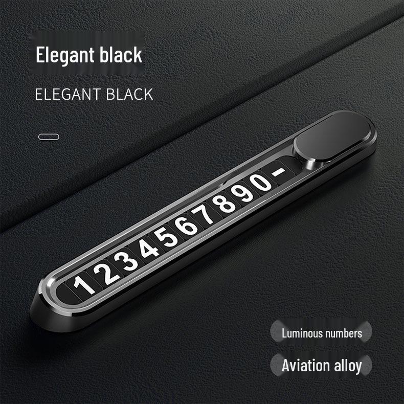 

Премиальная временная номерная табличка для парковки автомобиля с дизайном из сплава