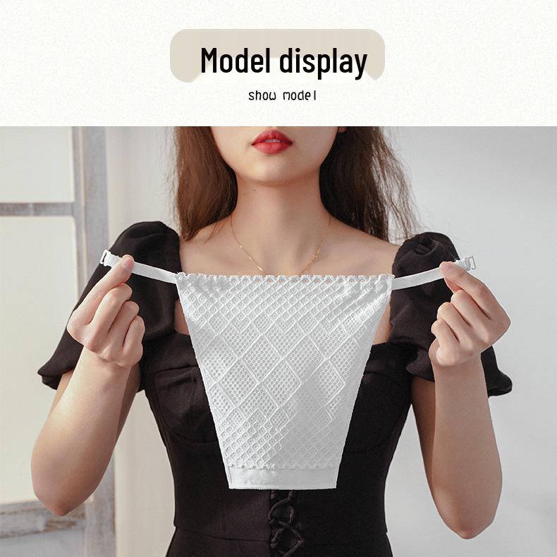

Double-Layer Lace Chest Cover: Anti-Exposure Tube Top for Women One Size