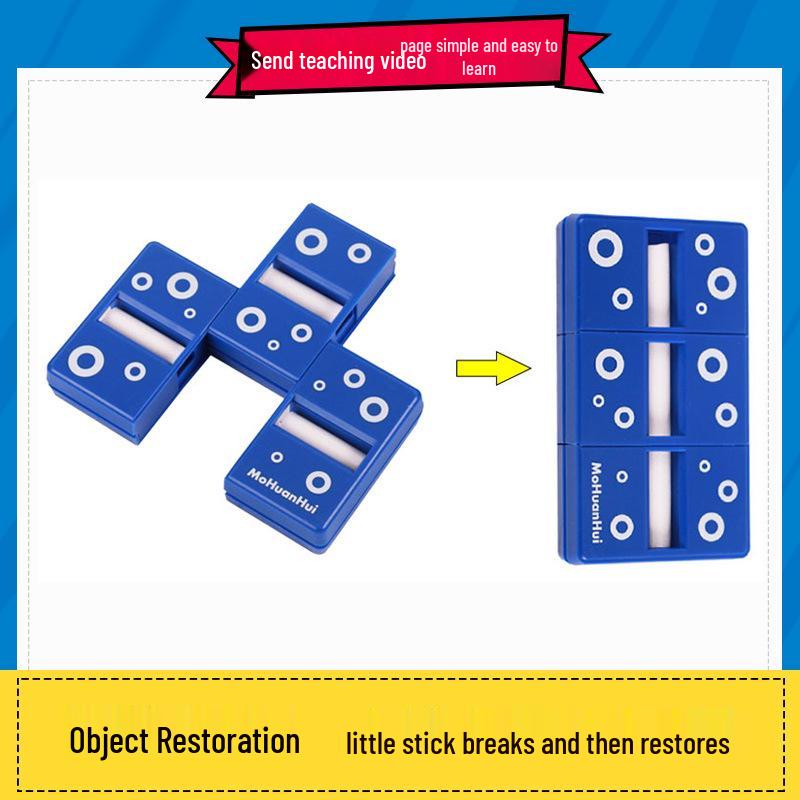 Advanced Magic Props Set: Vibration Trick, Object Restoration, Transform Empty Box, Red-to-Blue Ball.