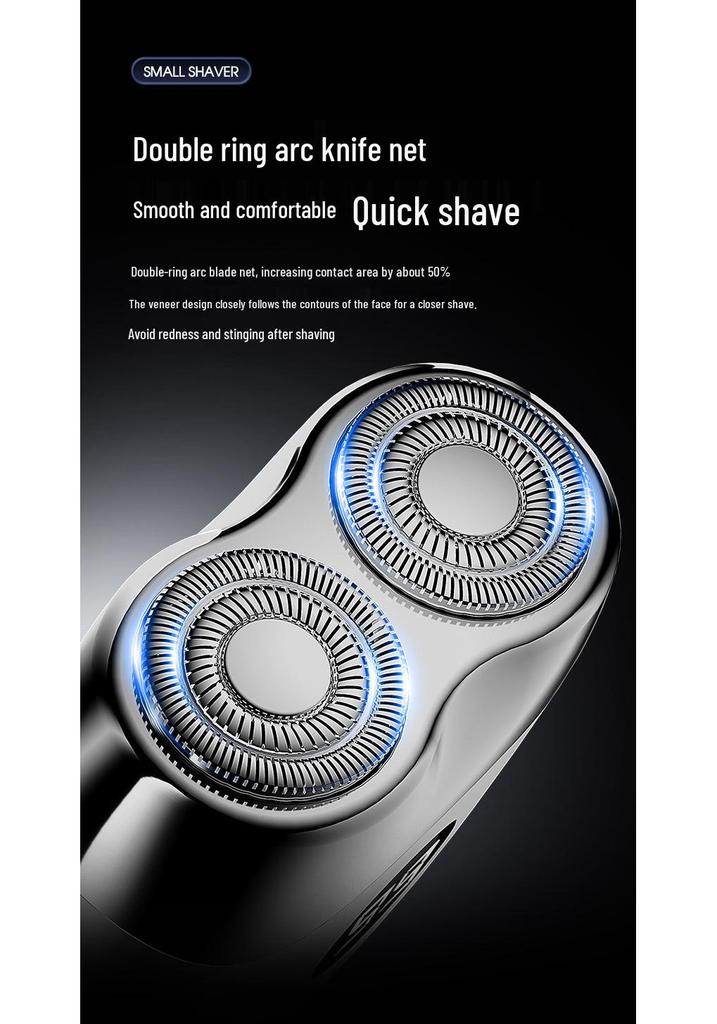 Smart Portable Men's Electric Shaver - Mini Full Body, Washable Razor for Travel
