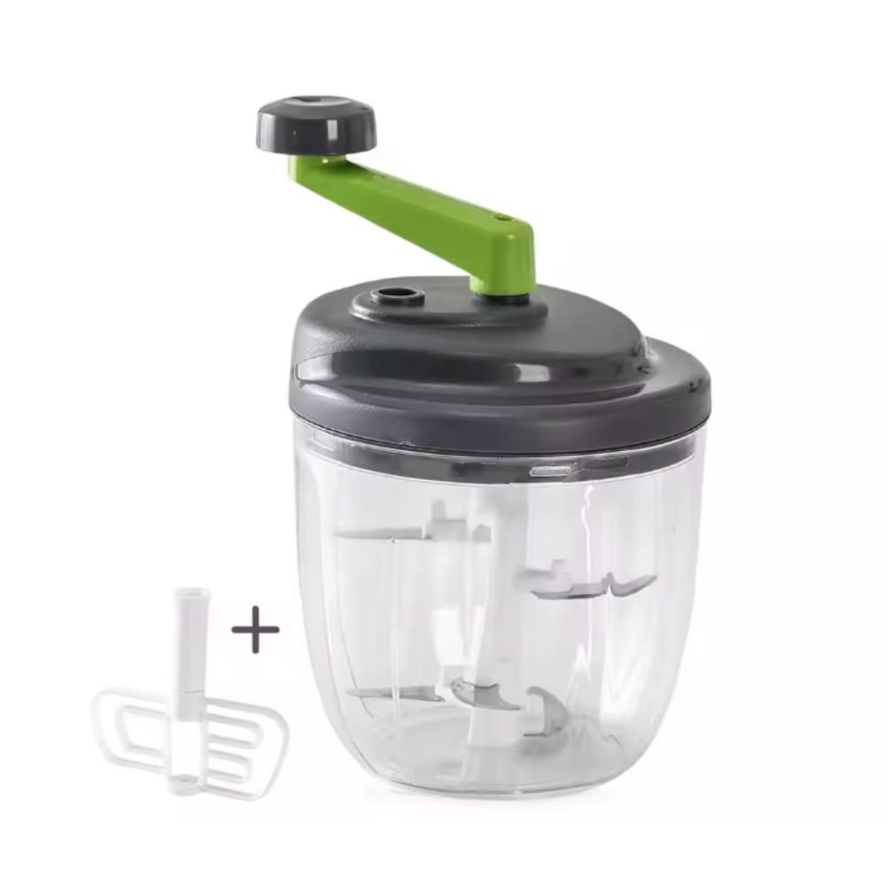 Labor-saving Manual Vegetable Chopper Efficient Garlic Crusher Handcrank Meat Mincer  Ginger 900 ML