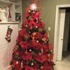 26cm 10Yards Christmas Decor Mesh Ribbon Glitter Mesh Roll for Christmas Tree Decorations Home Door Wreaths Garland Xmas Gifts