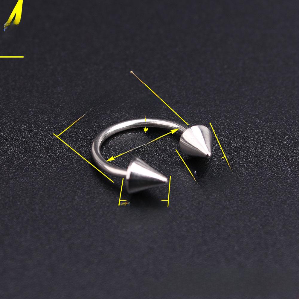 

Трендовый Вибрато Панк Маникюр Пирсинг Кольцо для Ногтя из Нержавеющей Стали Декорация