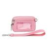 Hot Clear ID Window Wristlet Wallets Portable Lightweight Wrist Bag Zip Closure Waterproof Card Bag Travel