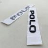 LMN1 2026 Hot VOLKSWAGEN 3D ABS Chrome Black Logo Polo Emblem Letters Badge Car Rear Trunk Sticker For VW Polo MK7 MK8 GTI 2019-2025