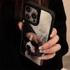 Trendy and cool cat and dog phone case for couples, suitable for Apple 16 Pro Max, personalized iPhone 17, anti-drop 13, mirror finish 15, hard case