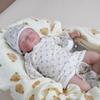 Rebirth Doll Newborn Baby Doll With Accessories Cloth Body Doll Closed Eye Doll Suitable For Birthday Christmas, New Year Gift