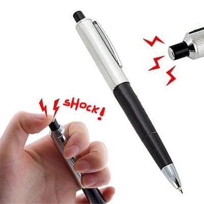 1 Stück Schockstift Elektrostift Spielzeug Überraschende Tricks Freunde täuschen Schockierender Stift Halloween Aprilscherz Lustige Stifte Partyzubehör